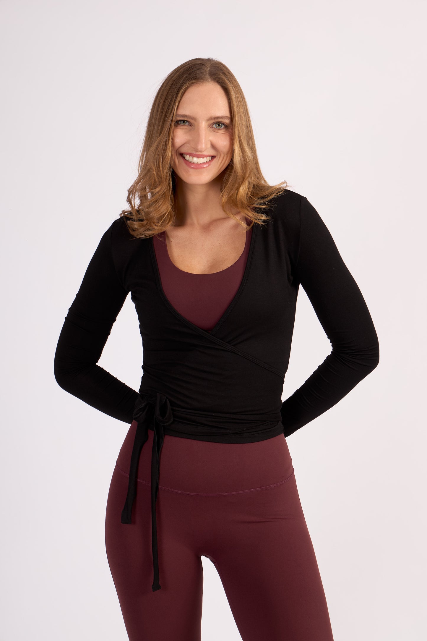 Top Wrap Alba - Negro