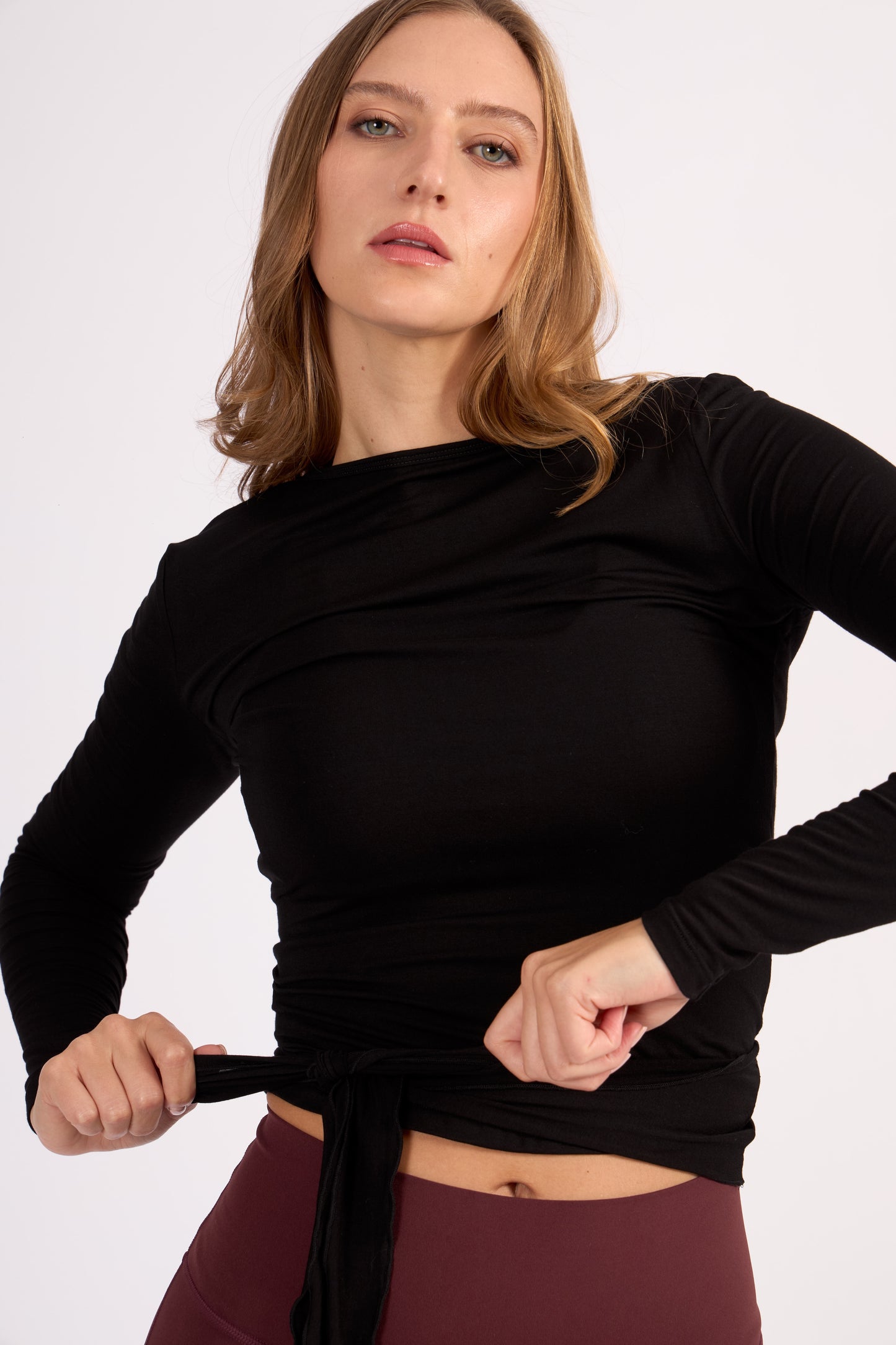 Top Wrap Alba - Negro